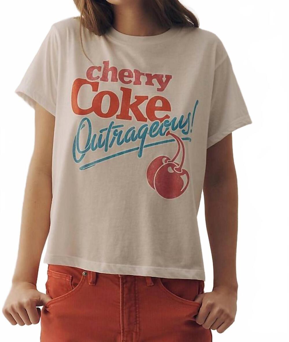 NEW CHASER very cherry cola tee in white